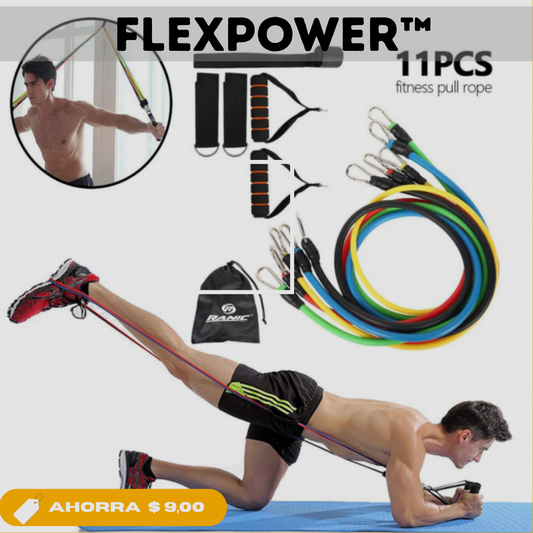FLEXPOWER™ Set de Ligas Tubulares para Ejercicio