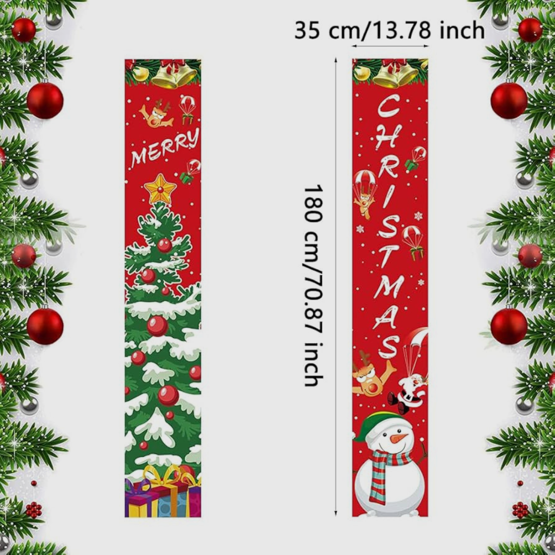 BANDERIN NAVIDEÑO PARA PUERTA