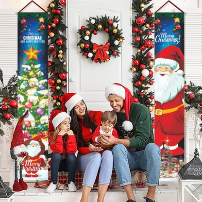 BANDERIN NAVIDEÑO PARA PUERTA