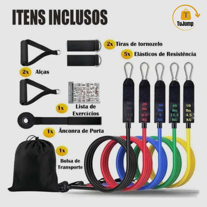 FLEXPOWER™ Set de Ligas Tubulares para Ejercicio