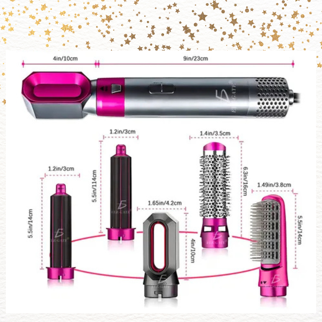 GlossyBlow™ CEPILLO SECADOR 5 EN 1