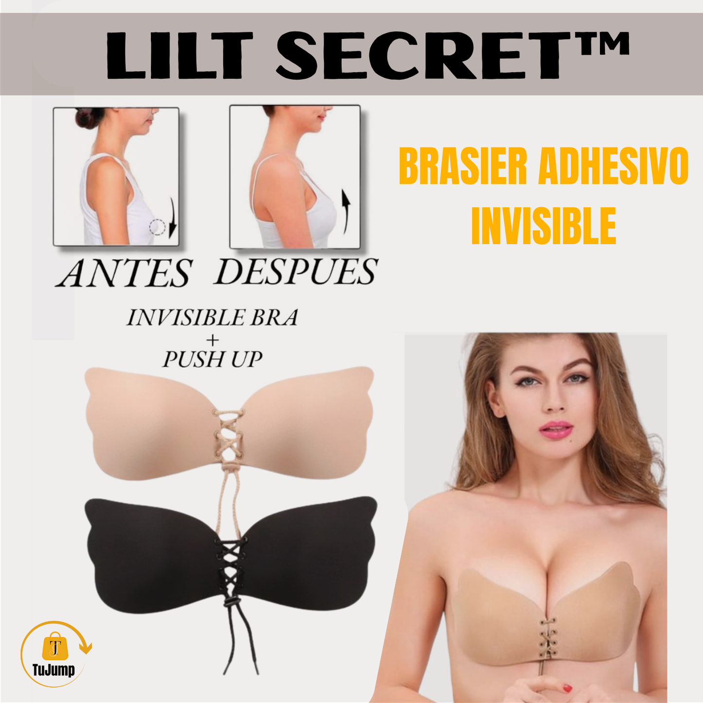 LILFTSECRET™ Brasier Adhesivo Invisible Ajustable