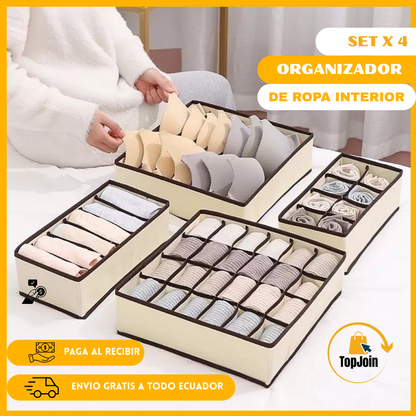 NEATDDRAWERS™ Set x 4 organizador de ropa interior