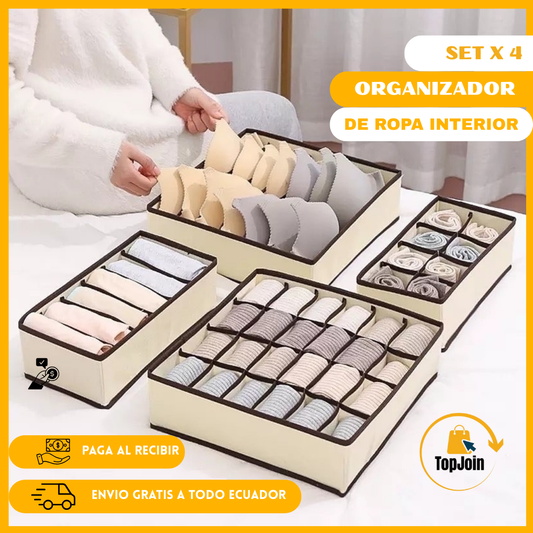 NEATDDRAWERS™ Set x 4 organizador de ropa interior